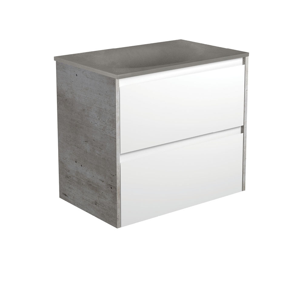 Satori Amato Satin White Wall-Hung Vanity