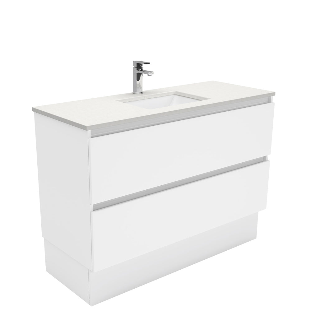 Sarah Crystal Pure Undermount Quest Vanity on Kick
