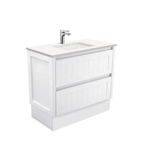 Sarah Crystal Pure Undermount 900 Hampton Vanity on Kick