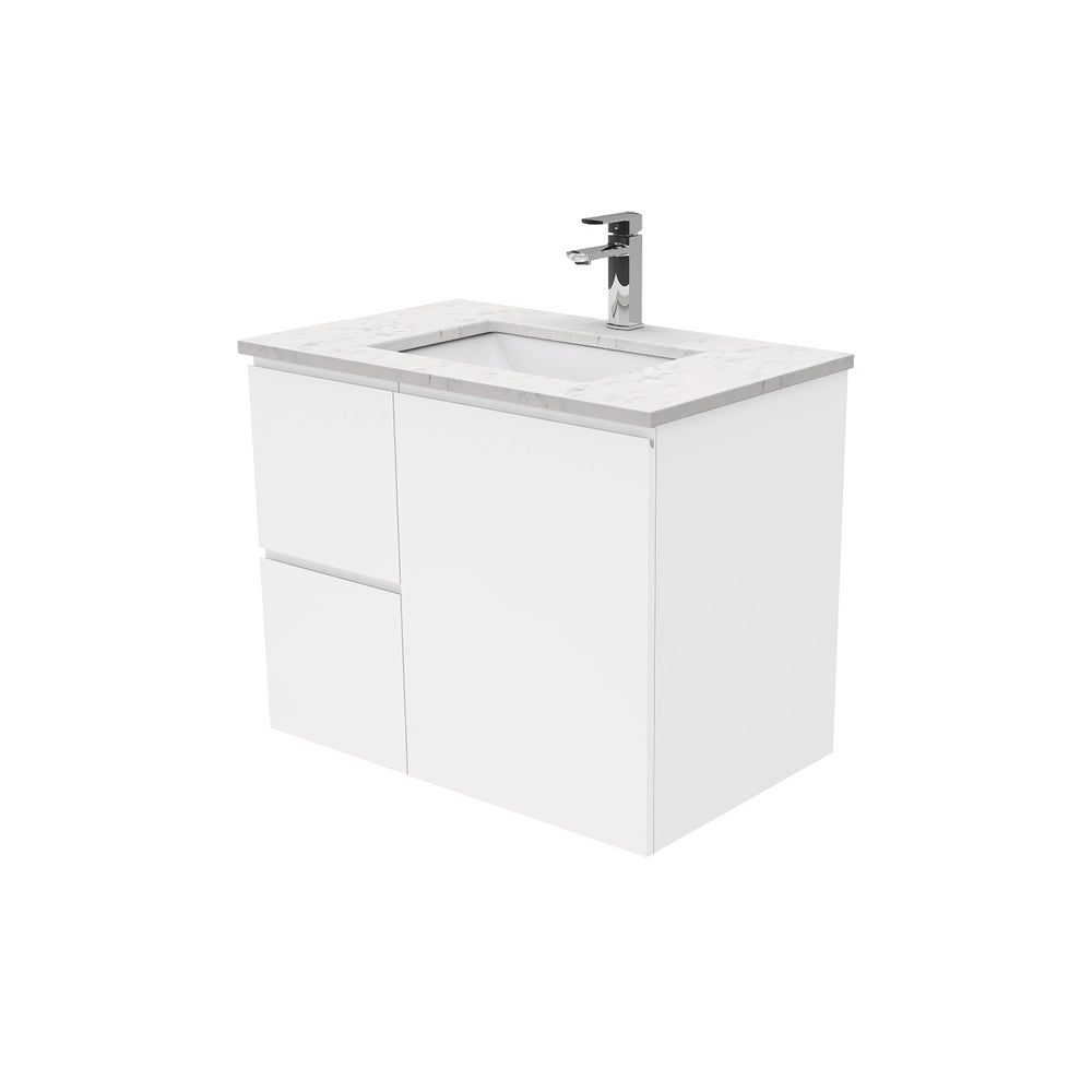 Sarah Fingerpull Gloss White Wall-Hung Vanity