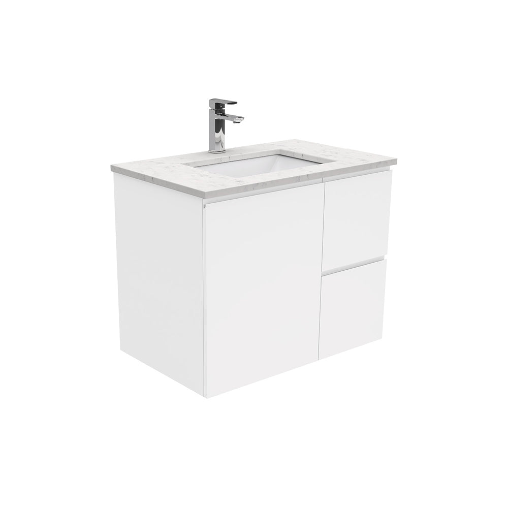 Sarah Fingerpull Gloss White Wall-Hung Vanity