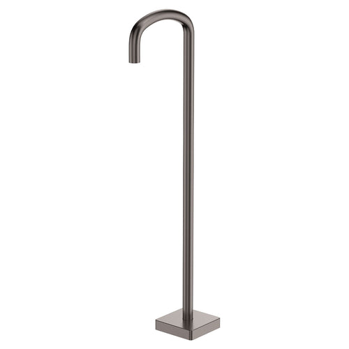 Tono Floor Mounted Bath Outlet, Gun Metal
