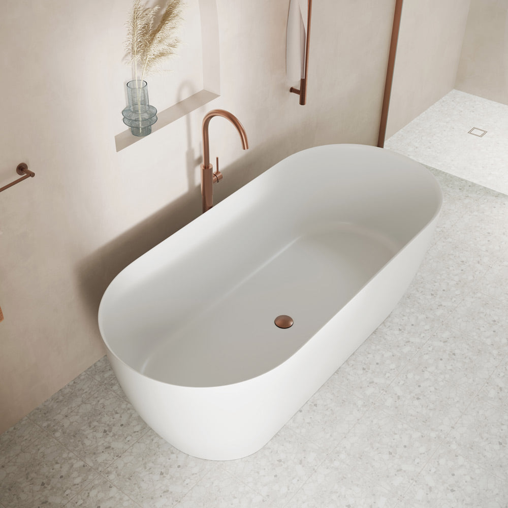 Nero Solid Surface Freestanding Bath