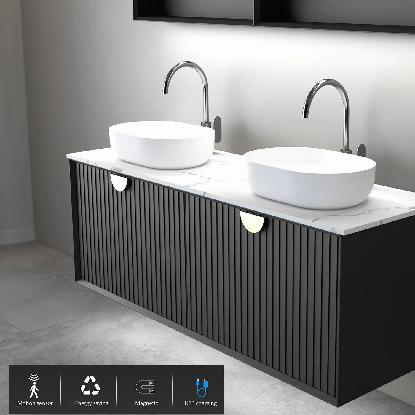 Cabinet LED Strip Light With Motion Sensor - Neche Interiors