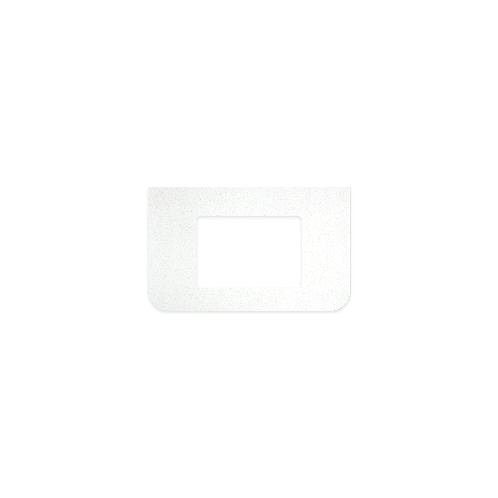 Snowflake Solid Surface Top Curved Full Depth with Single Undermount Basin Hole