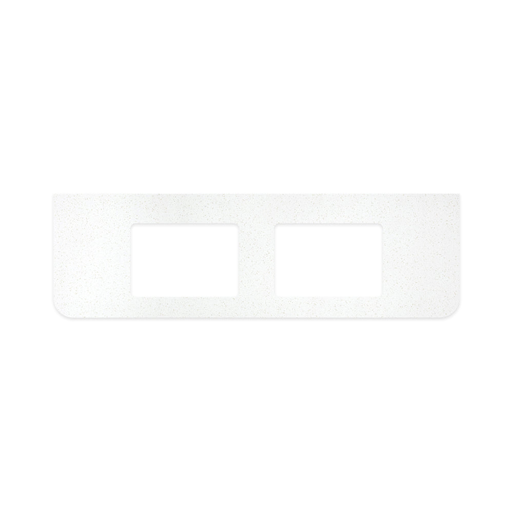 Snowflake Solid Surface Top Curved Full Depth with Single Undermount Basin Hole - Neche Interiors