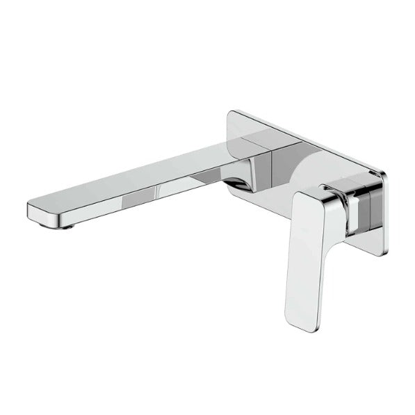 Swept Wall Basin/Bath Mixer with Faceplate