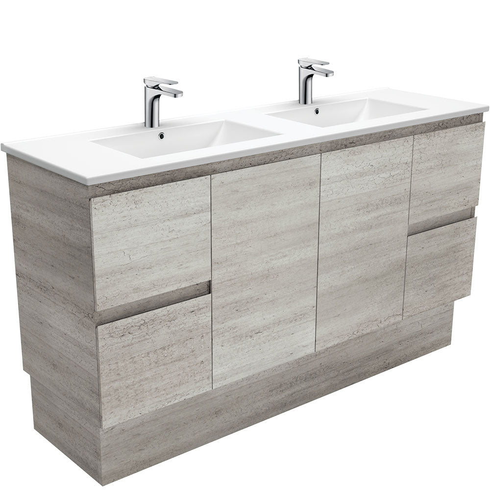 Dolce Edge Industrial Vanity On Kickboard