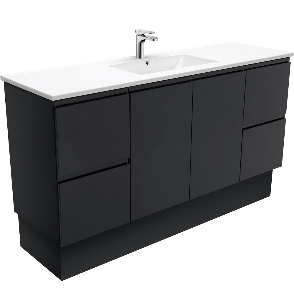 Dolce Fingerpull Satin Black Vanity On Kickboard