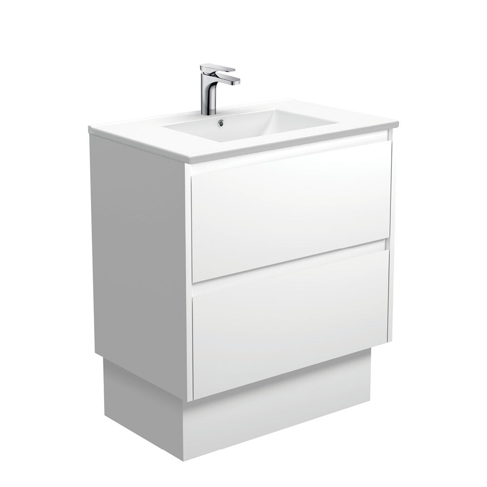 Dolce Amato Satin White Vanity On Kick
