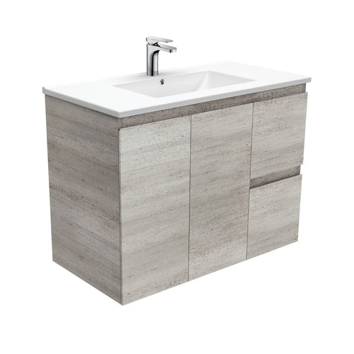 Dolce Edge Industrial 900 Wall-Hung Vanity