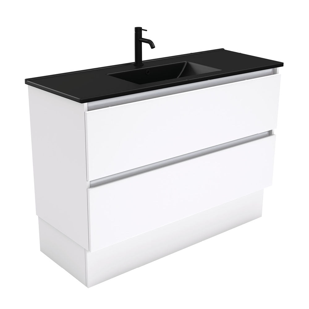 Dolce Matte Black Quest Vanity On Kickboard