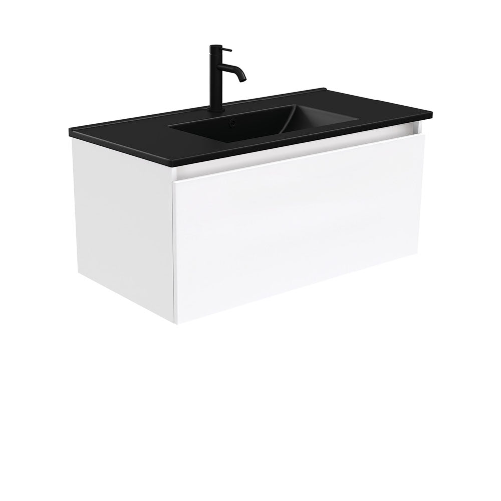 Dolce Matte Black Manu Wall-Hung Vanity