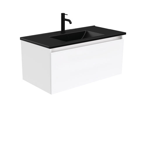 Dolce Matte Black Manu 900 Wall-Hung Vanity