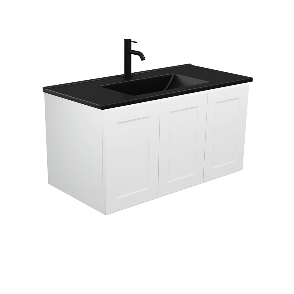Dolce Matte Black Mila Wall-Hung Vanity