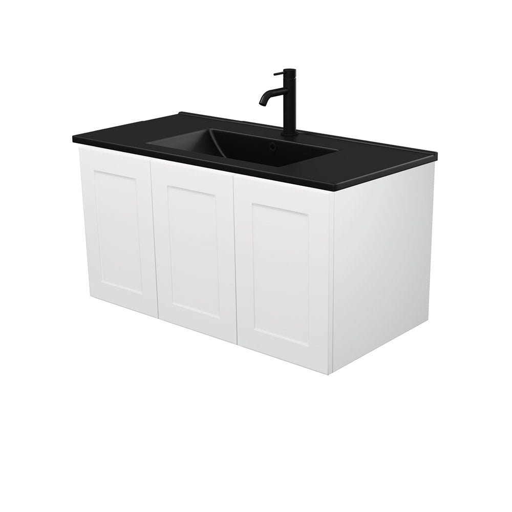 Dolce Matte Black Mila Wall-Hung Vanity