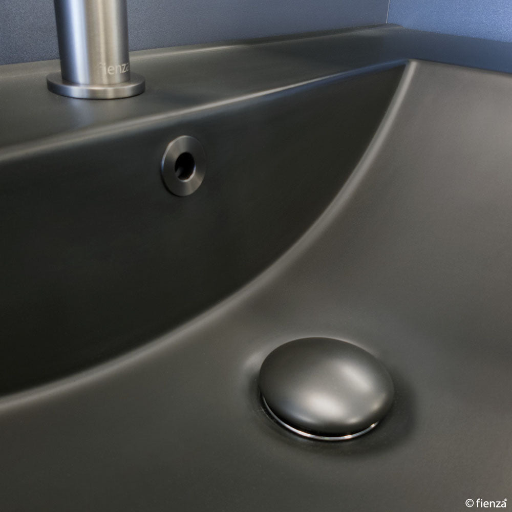 Dolce Matte Black Full Depth Ceramic Basin Top
