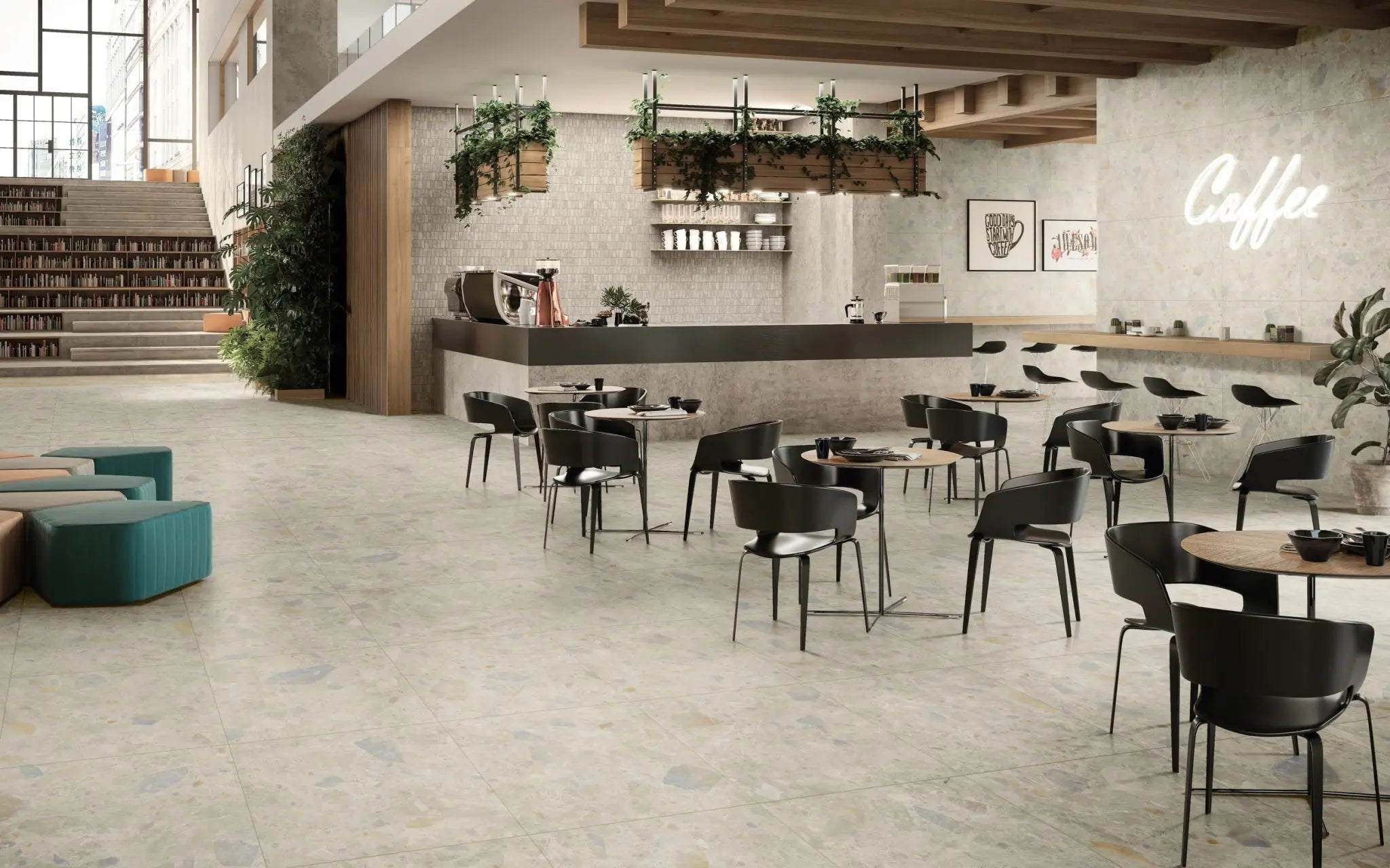 Terrazzo Rock Porcelain Tile - Neche Interiors