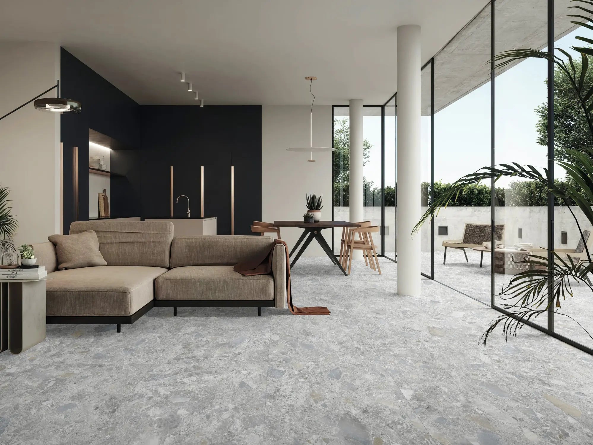 Terrazzo Rock Porcelain Tile - Neche Interiors