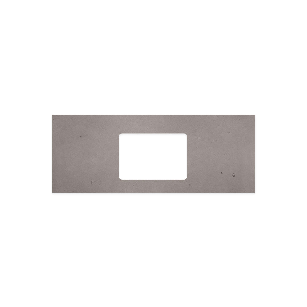 Urban Crete Silica Free Stone Top Rectangular Full Depth with Single Undermount Basin Hole - Neche Interiors