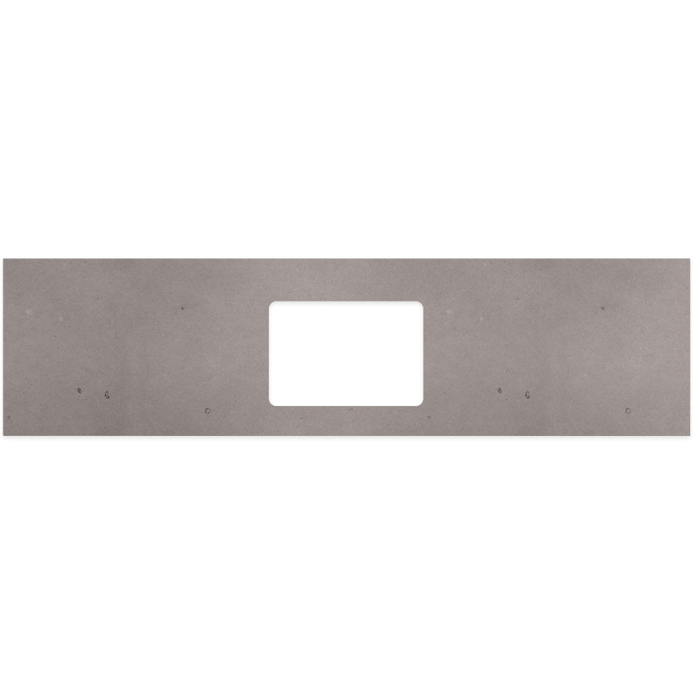 Urban Crete Silica Free Stone Top Rectangular Full Depth with Single Undermount Basin Hole - Neche Interiors