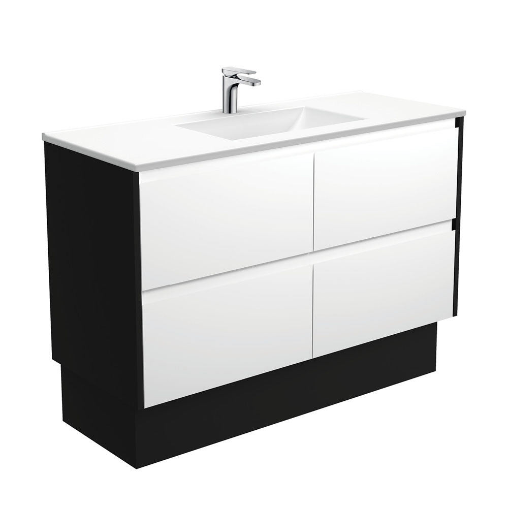 Vanessa Amato Satin White Vanity On Kick