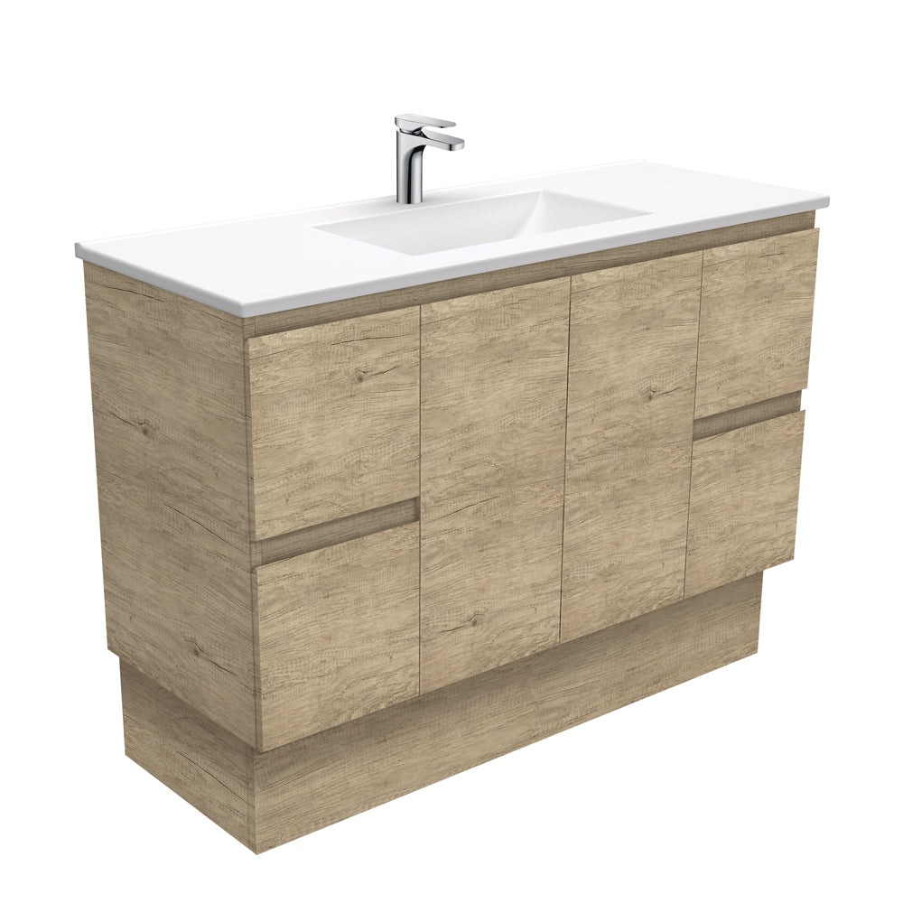 Vanessa Edge Scandi Oak Vanity On Kickboard
