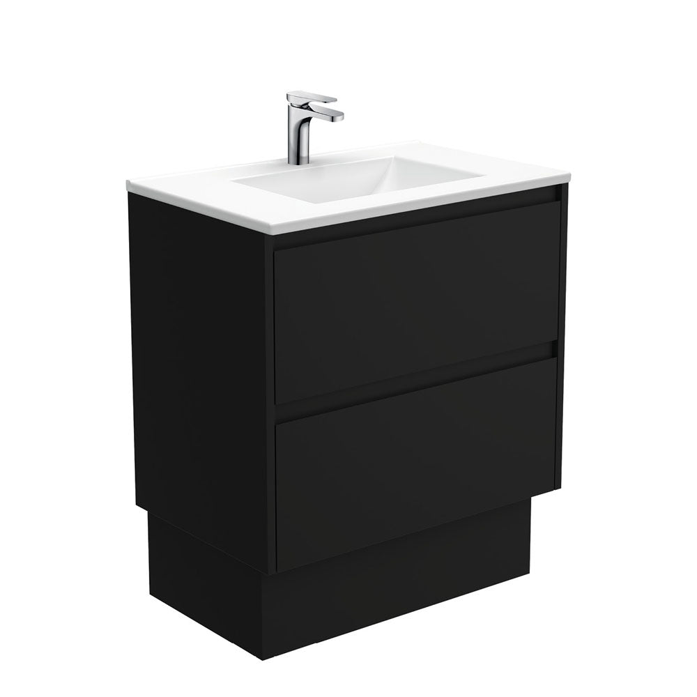 Vanessa Amato Satin Black Vanity On Kick