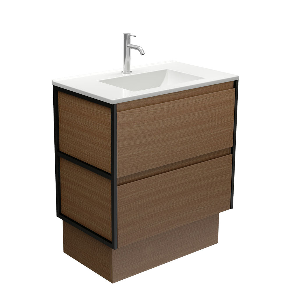Vanessa Amato Walnut Vanity On Kick