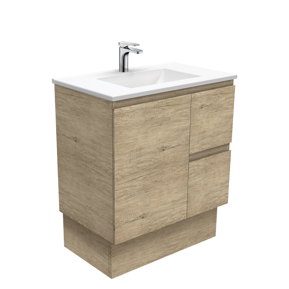 Vanessa Edge Scandi Oak Vanity On Kickboard