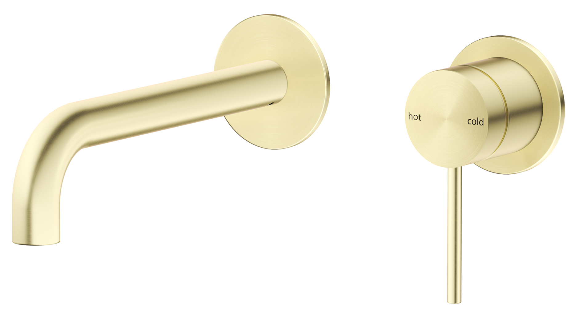 Mica Wall-Spout Combo - Curved Spout - 2P - TRIM KIT ONLY - Neche Interiors