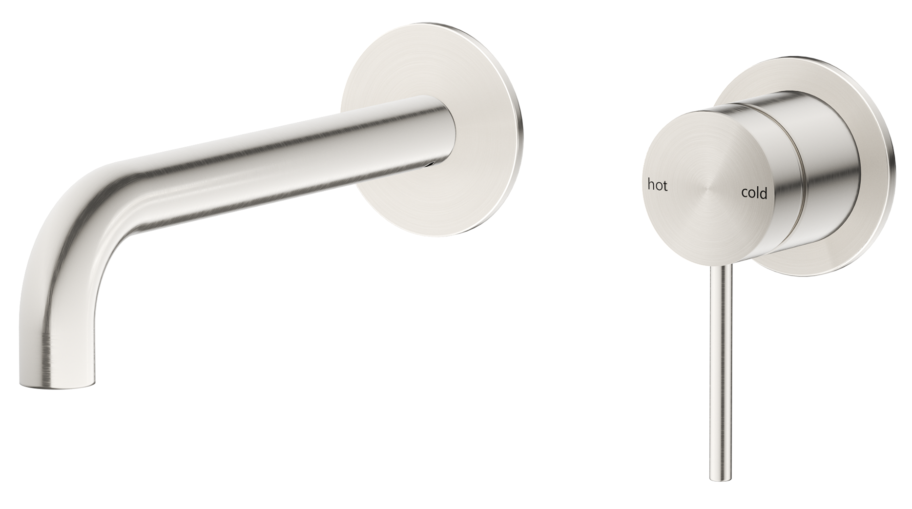 Mica Wall-Spout Combo - Curved Spout - 2P - TRIM KIT ONLY - Neche Interiors