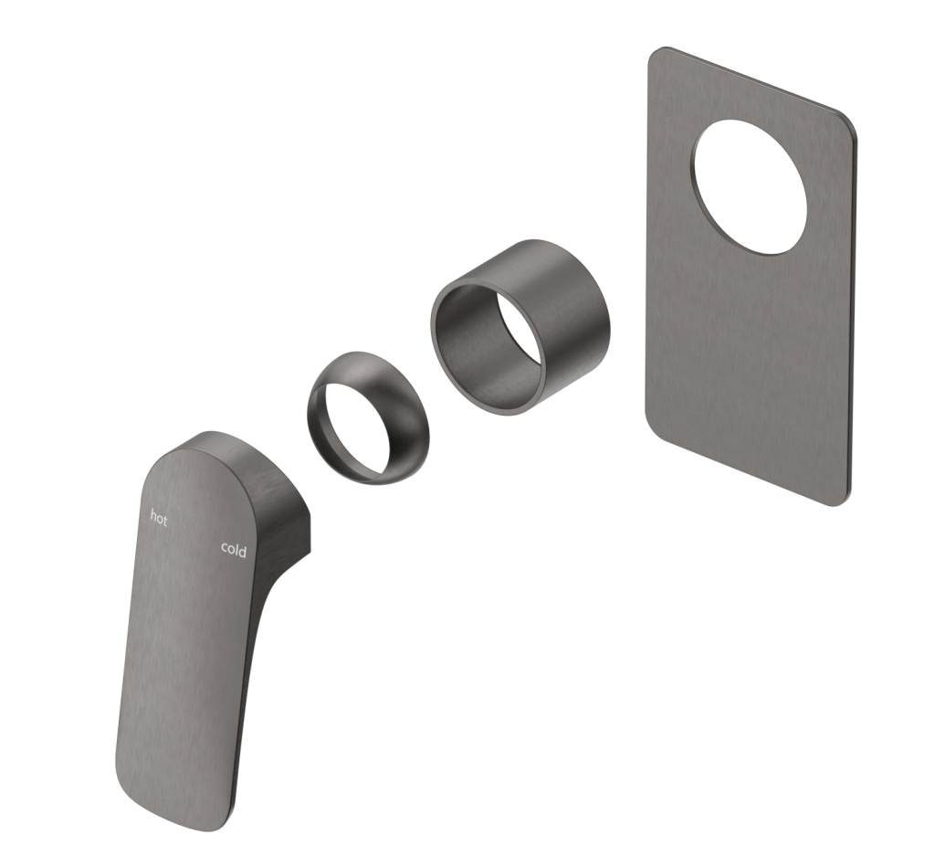 Kaza Shower Mixer - Square Plate - TRIM KIT ONLY - Neche Interiors