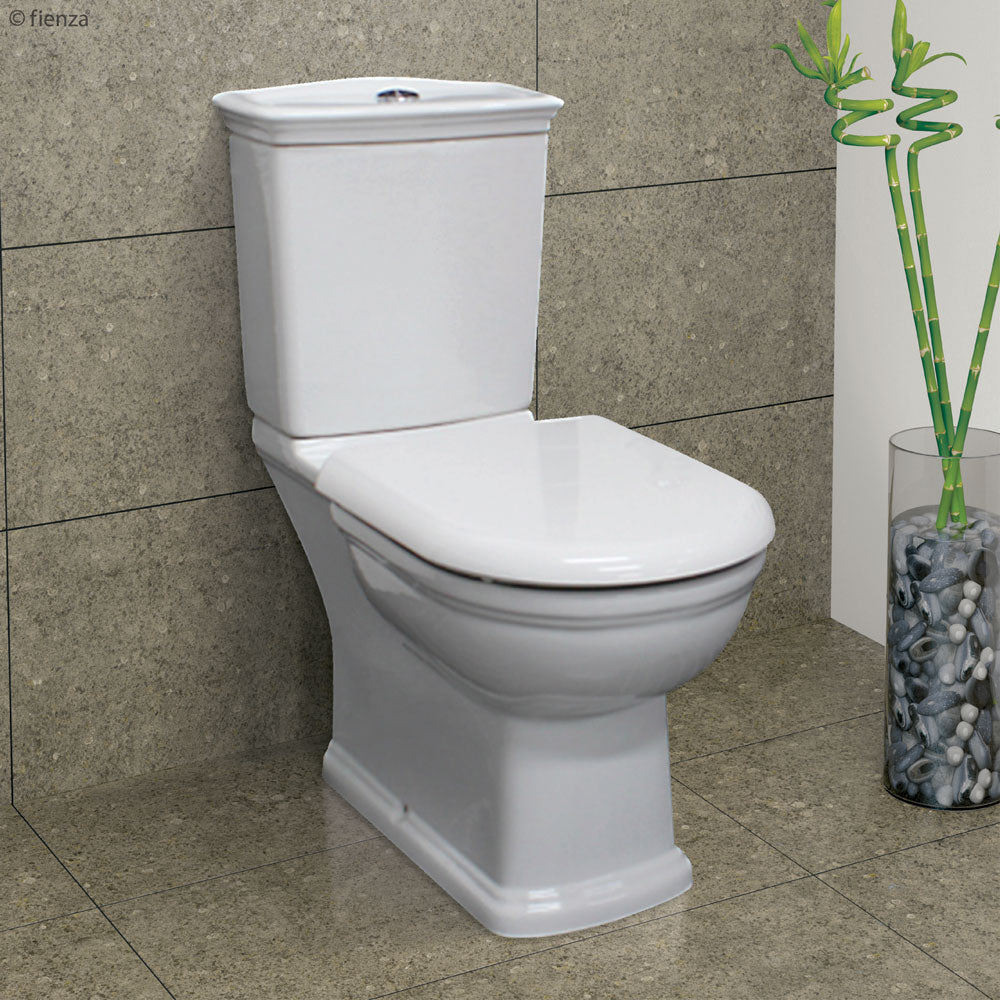 RAK Washington Ivory Close-Coupled Toilet Suite, Ivory with S-Trap 240
