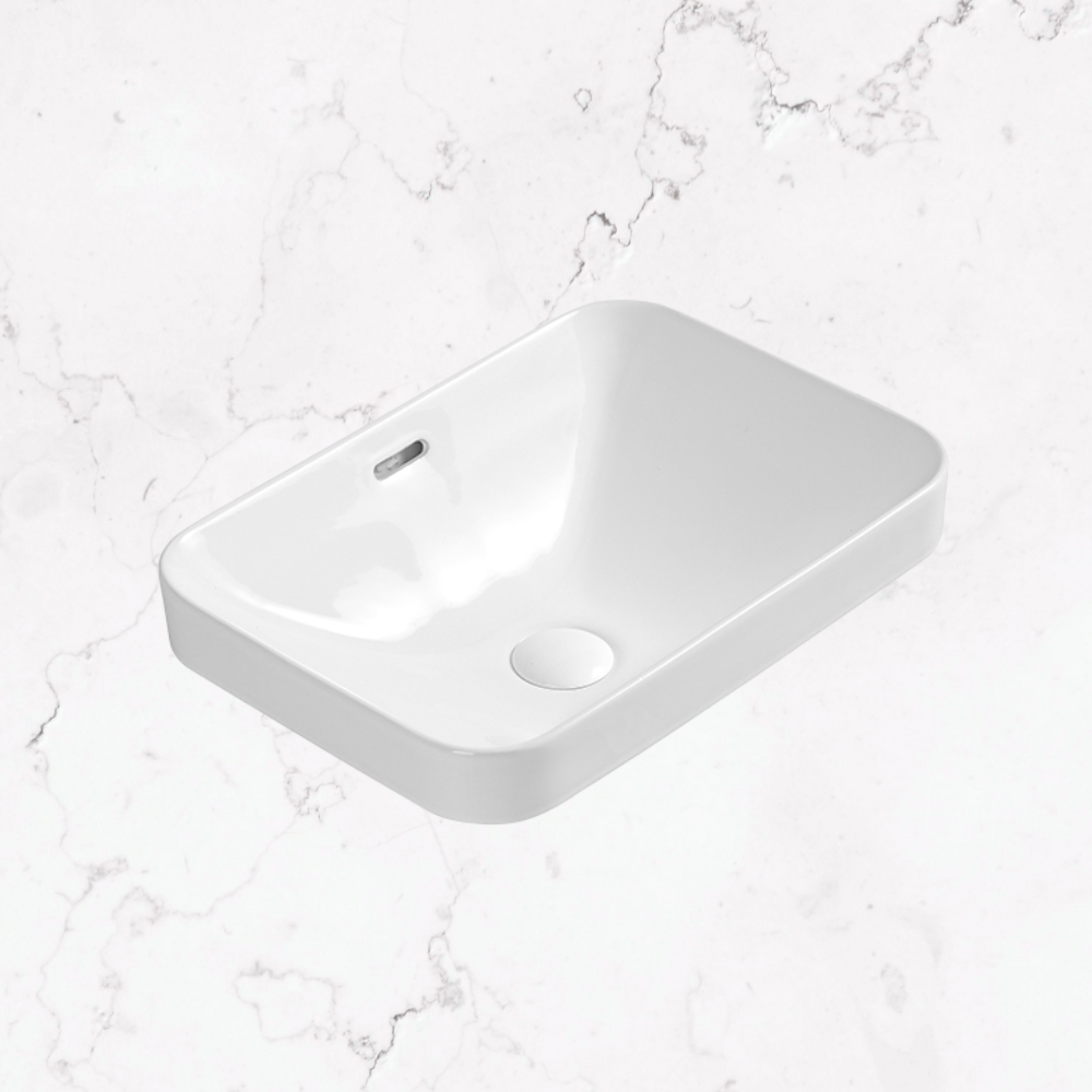 Aulic Barlee Semi-Inset Basin Gloss White