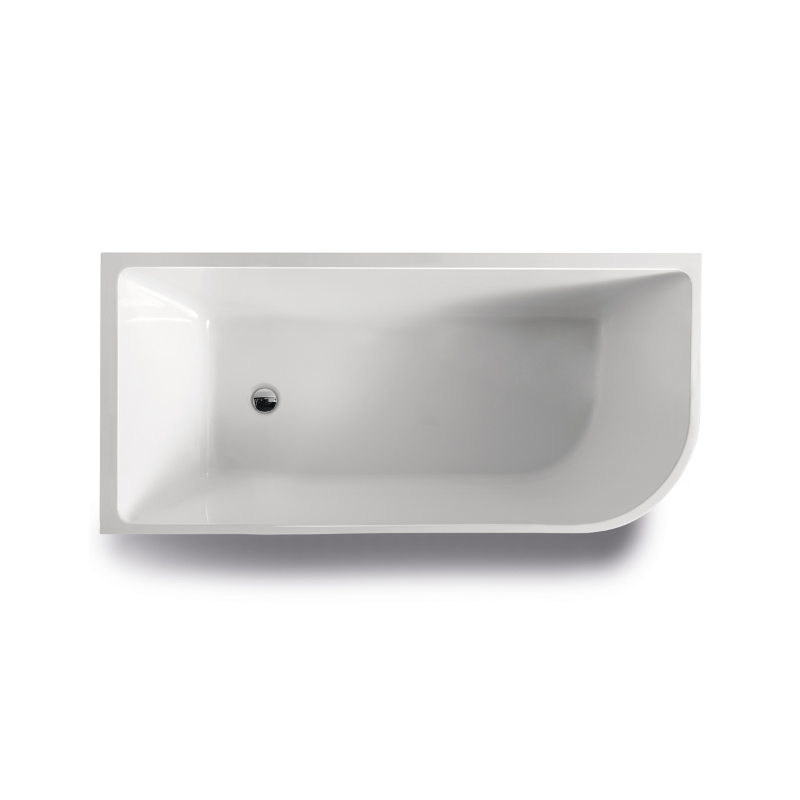 BNK Modica Back to Corner Bath 1700mm Left Hand Gloss White