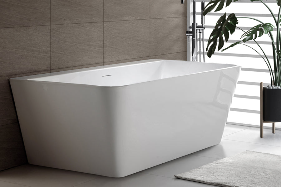 Aria Freestanding Bath with Integrated Overflow
