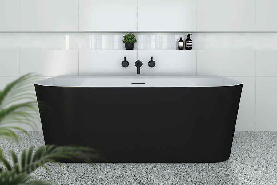 Decina Alegra Freestanding Black Bath