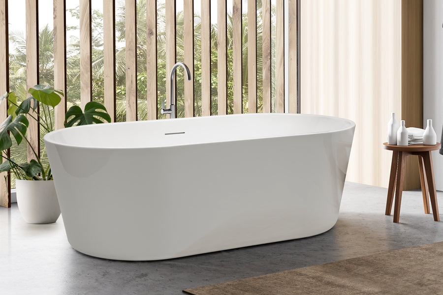 Decina Prezzo Freestanding Bath with Integrated Overflow