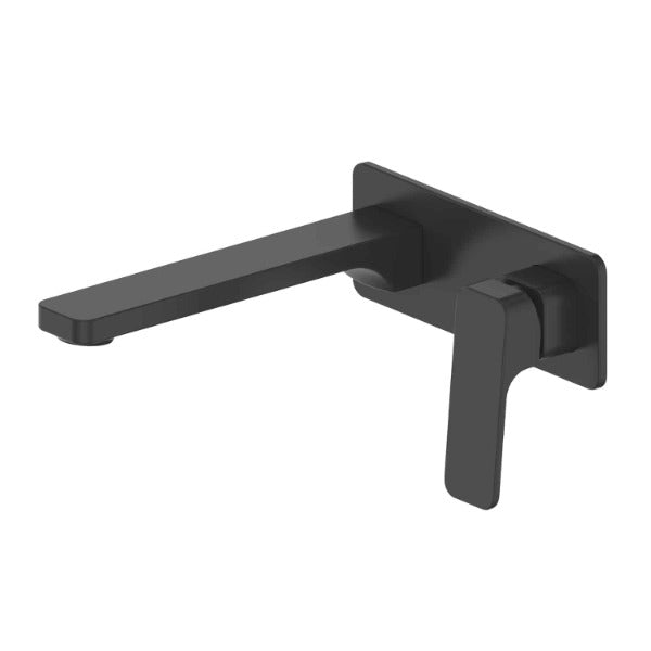 Swept Wall Basin/Bath Mixer with Faceplate