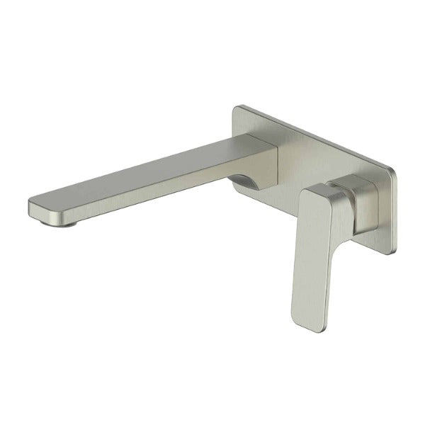 Swept Wall Basin/Bath Mixer with Faceplate