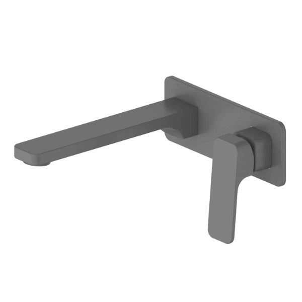 Swept Wall Basin/Bath Mixer with Faceplate
