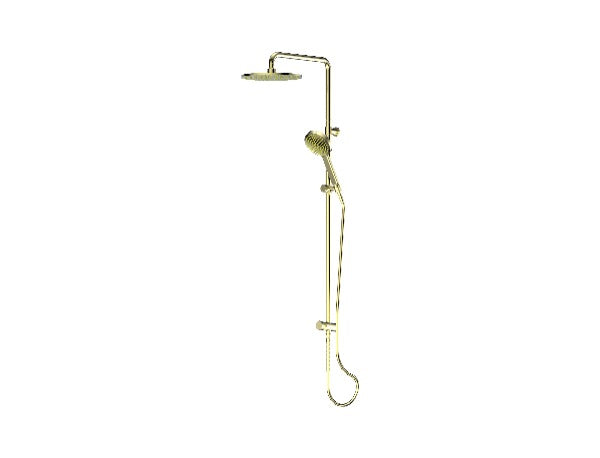 Lavish Brass Twin Rail Shower