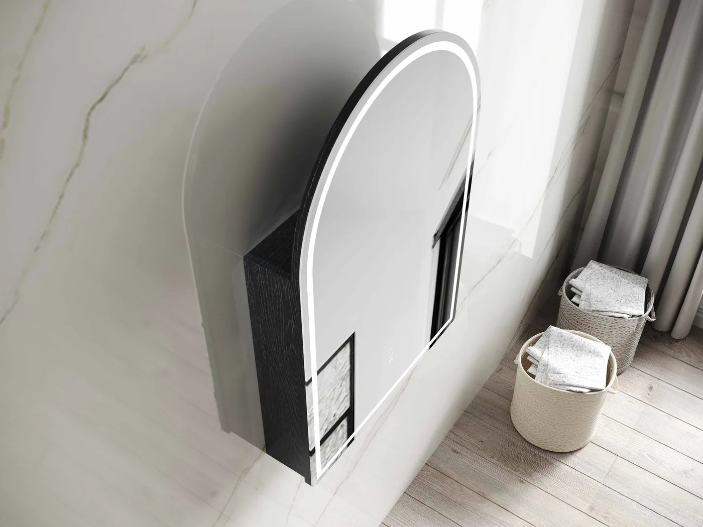 Archie LED Shaving Cabinet - Neche Interiors