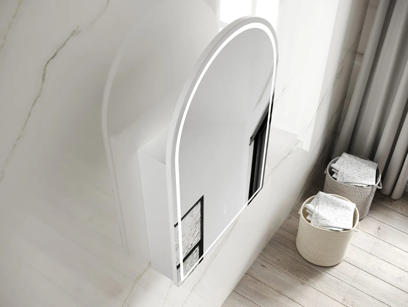 Archie LED Shaving Cabinet - Neche Interiors