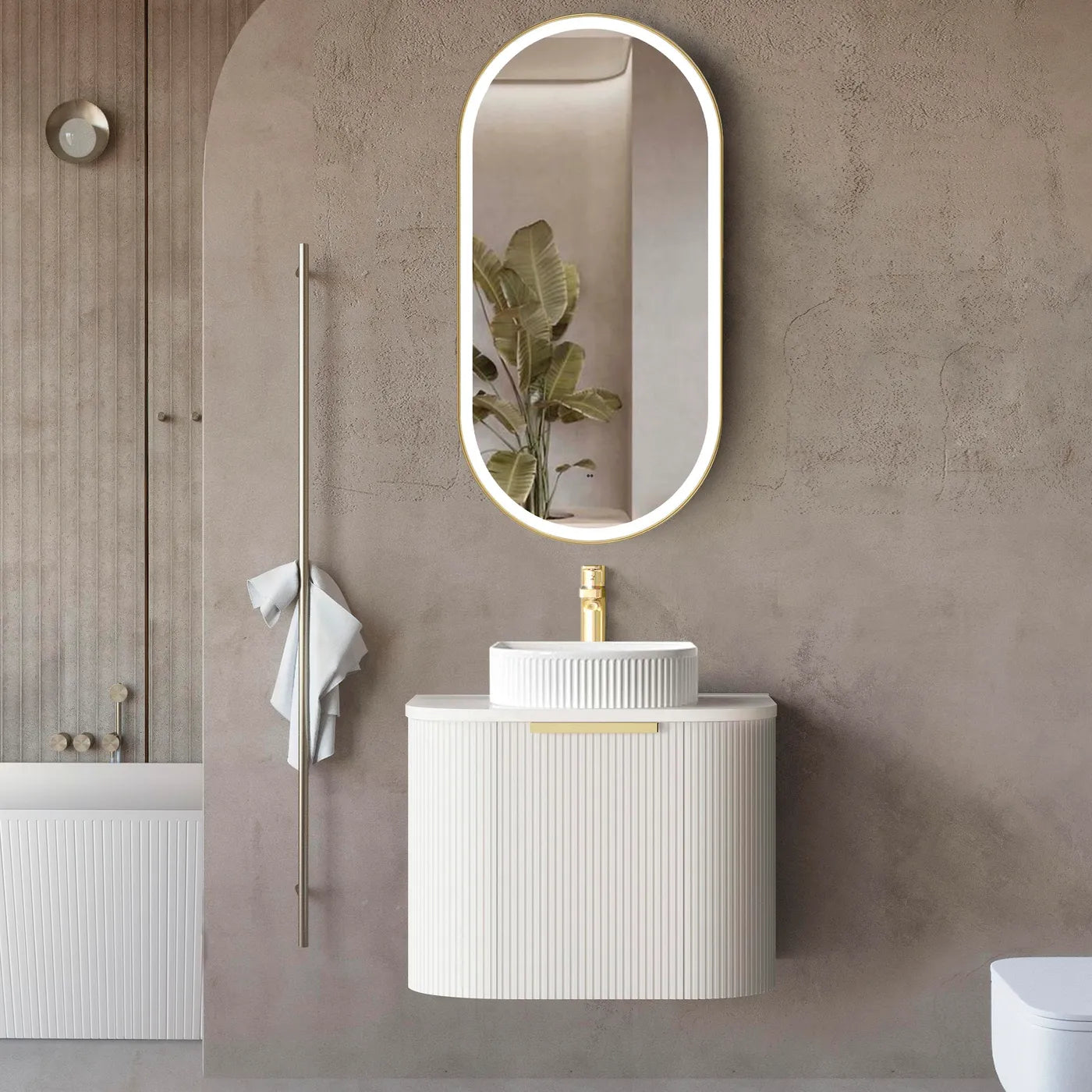 The Bondi Collection - Fluted Satin White - Neche Interiors
