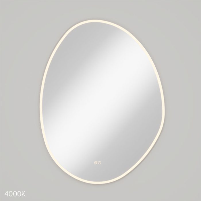 Pebble Asymmetrical LED Mirror 700 x 920mm - Image 2
