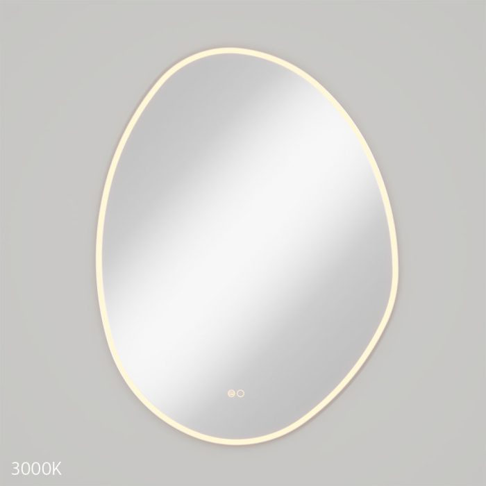 Pebble Asymmetrical LED Mirror 700 x 920mm - Image 3