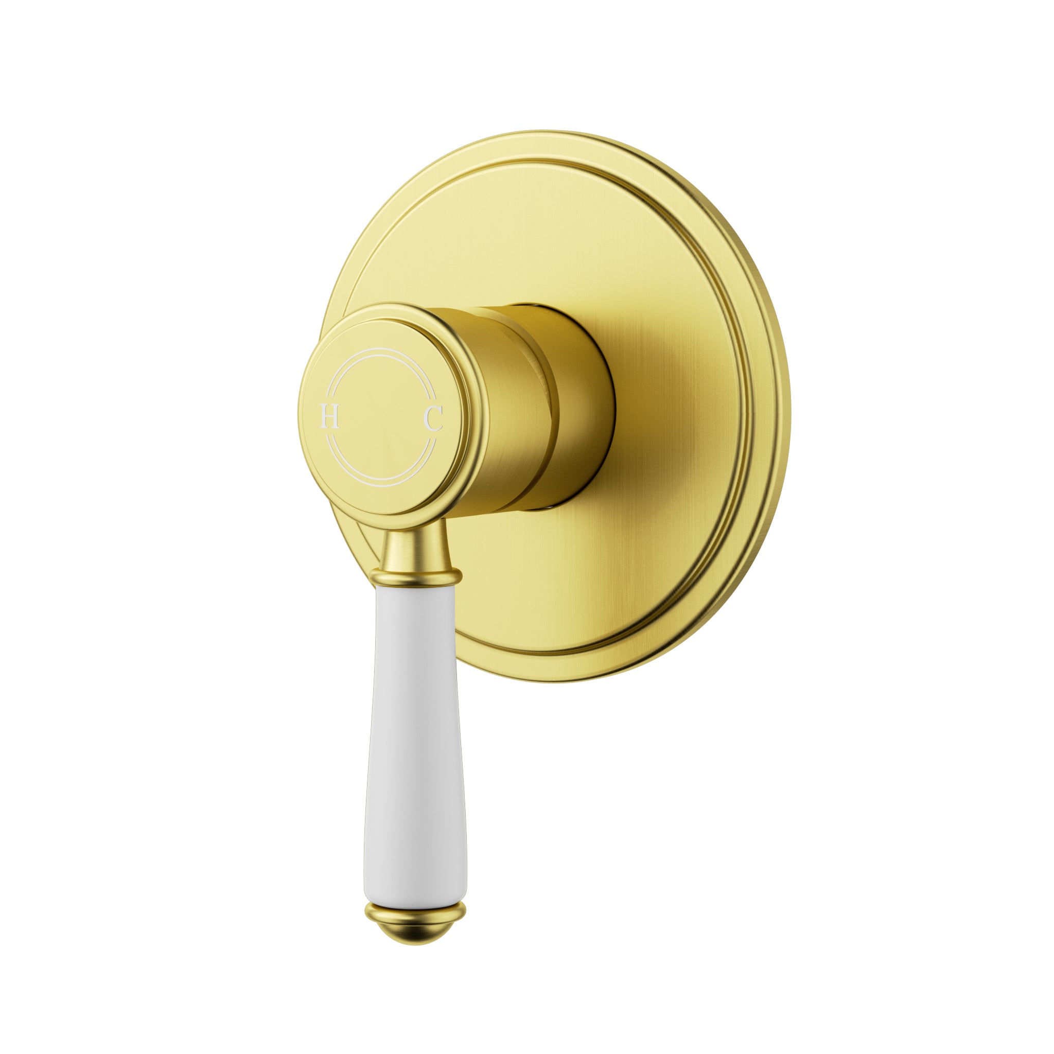 Clasico Wall Mixer Trim Kit / Ceramic Handle - Neche Interiors