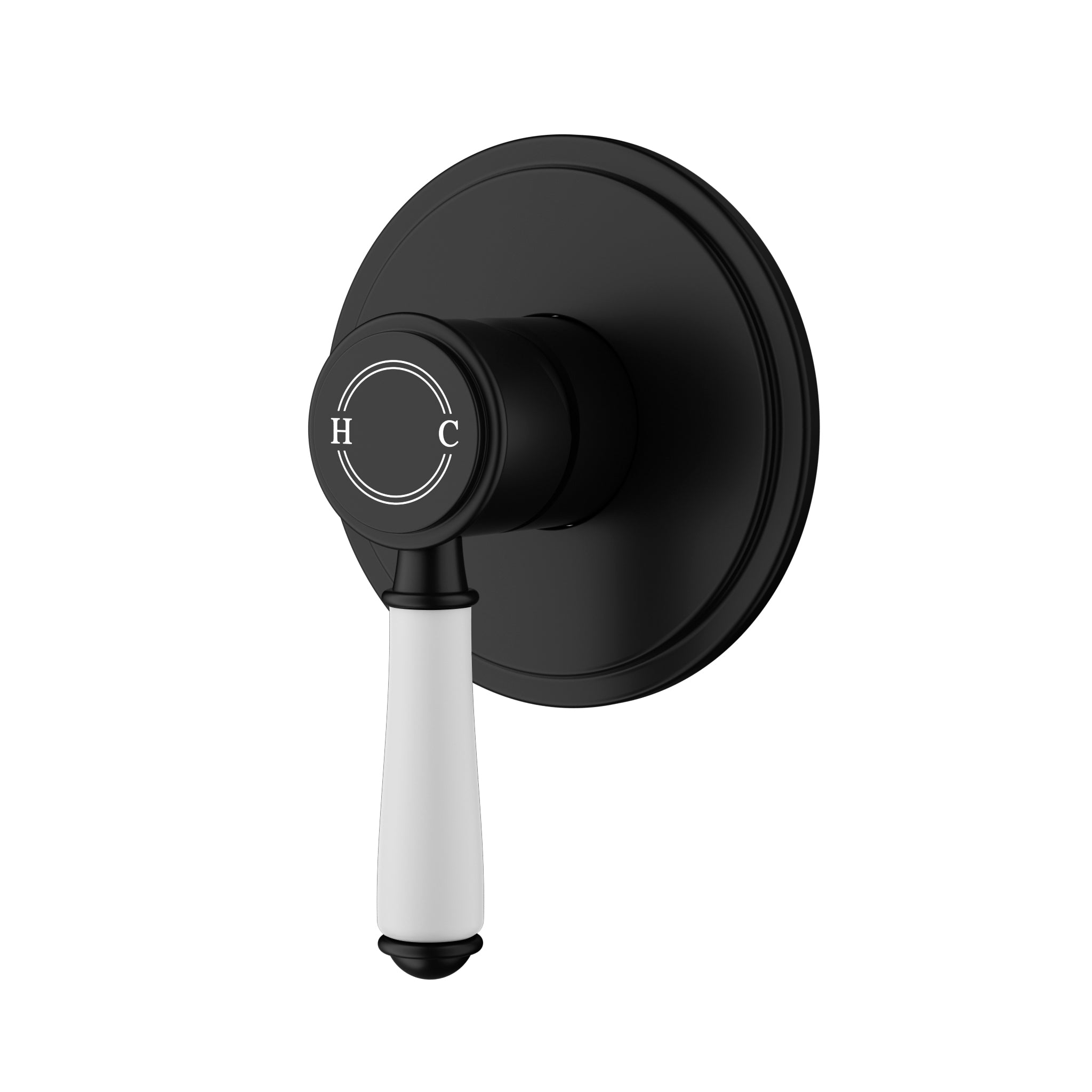 Clasico Wall Mixer Trim Kit / Ceramic Handle - Neche Interiors